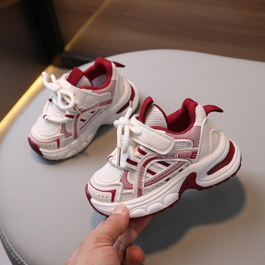 Весенне-осенние детские спортивные туфли для мальчиков 1-3 лет 5 Дышащие кроссовки на мягкой подошве для девочек