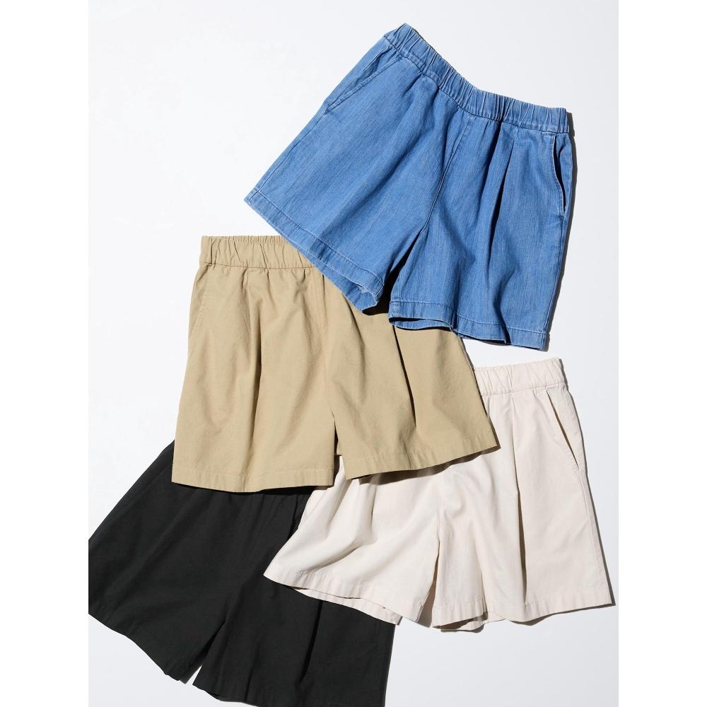 Uniqlo Укороченные брюки из хлопка Easy