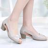 Fashion 2024 High Quality Women's Shoes Peep Toe Women's Sandals Fashion Shallow Office and Career New Peep Toe Heeled Sandals Zapatos