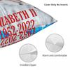 Elizabeth Ii Platinum Jubilee Square Pillowcase Polyester Linen Velvet Pattern Zip Decorative Pillow Case Room Cushion Cover