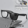 Vintage Large Frame Men Photochromic Reading Glasses Anti Blue Light Presbyopia Glasses Outdoor Sunglasses with Plus Diopter