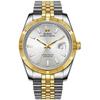 Watch Automatic Waterproof Analog Mechanical Silver Gold Watch Popular Business Date Brand Arm Watch Simple Casual Luminous Watch [BUREI] Men's Men's
