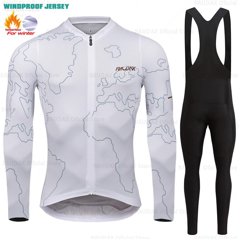 2026 Winter Velvet Warm Cycling Suit Set Thermal Fleece Clothing Sets Top Cycling Jersey Sport Bike MTB Riding Clothing Warm Jackets for Man