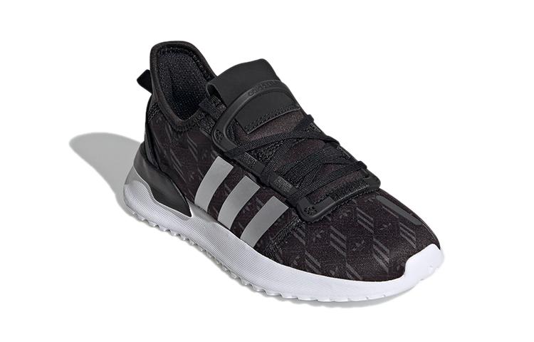 adidas Оригинальные кроссовки Adidas U PATH Run Тканевые Низкие Спортивные Повседневные Черно-Белые Детские Возраст 3-7 Лет FV1824