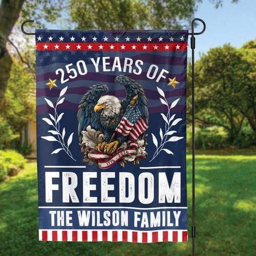 Personalized Family Name America 250 Of Freedom Eagle Garden ag House Outdoor IIX WZZ