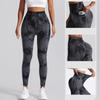 Naked Tie-dye Side Pocket Autumn and Winter Yoga Pants for Women, High Waist, Hip Lift, Tight Sports and Fitness