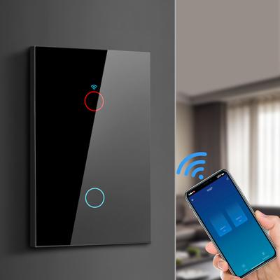 Умный WiFi светодиодный панельный выключатель света RF433 Smart Life Tuya App Control сенсорные настенные выключатели для Alexa Google Home AC110V-220V