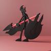 Подставка для ручек в виде воина, напечатанная на 3D-принтере, в стиле колдуна, гладиатора, кошмара души, для украшения дома, офиса, рабочего стола, книжной полки.