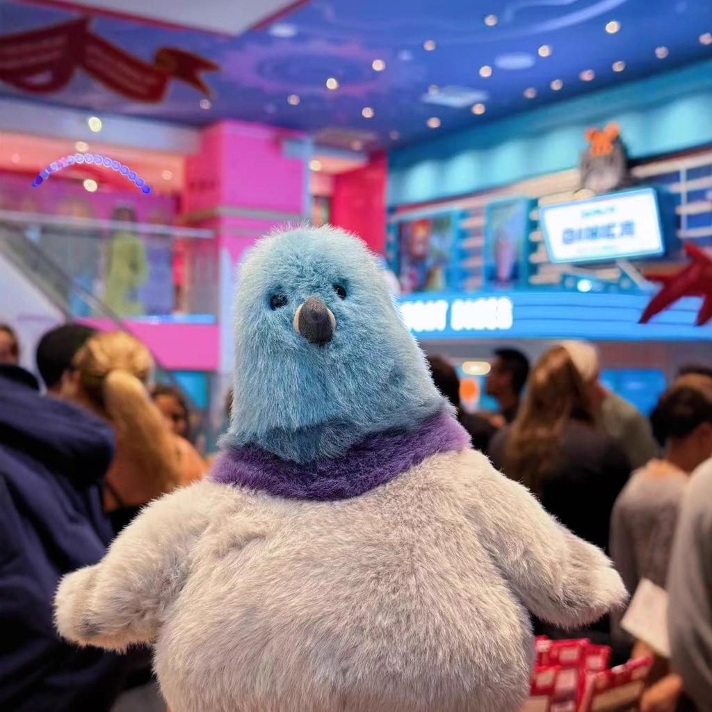 23cm Parrot Fat Pigeon Fat Robin Bird Plush Children Toy Fun Soothing Doll Pet Companion Birthday Gift Plush Toy