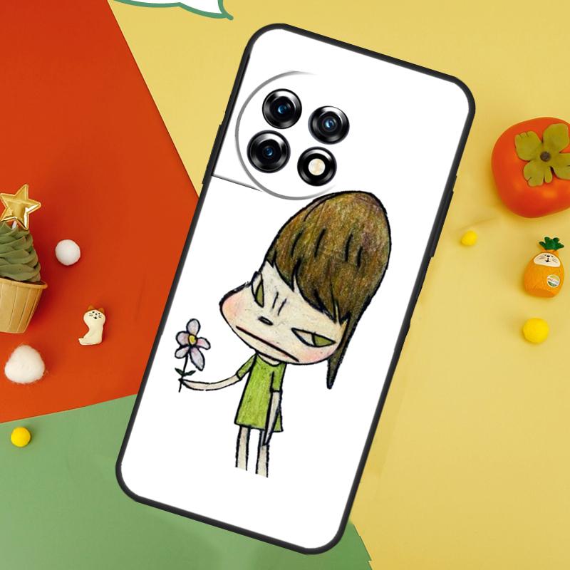 Мультяшный Эстетичный Задний Чехол Yoshitomo Nara Для OnePlus 15 13R 13 13T 12 12R 11 10 10T 8T Nord CE 5 2 3 4 Lite N20 N30 Чехол