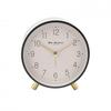 Hometime Alarm Clock Metal Feet with Light & Snooze - Grey