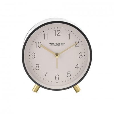 Hometime Alarm Clock Metal Feet with Light & Snooze - Grey