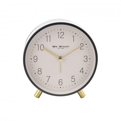 Hometime Alarm Clock Metal Feet with Light & Snooze - Grey