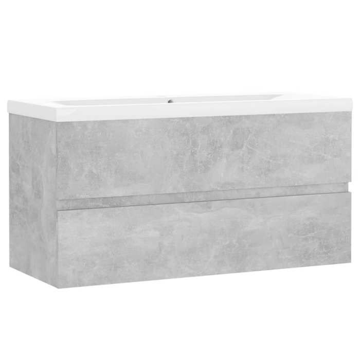 Maison Exclusive - Armoire d'évier et lavabo intégré Gris béton Bois d'ingénierie