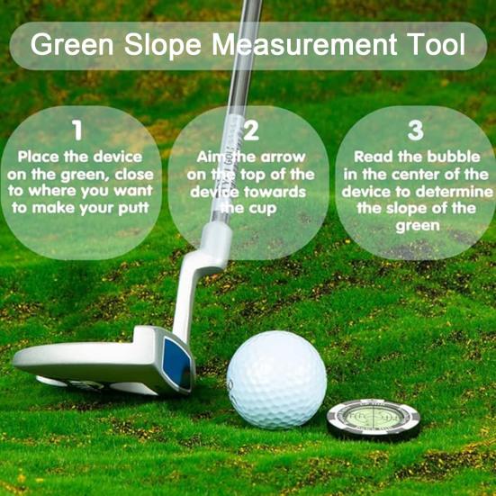 Magnetic Golf Green Reader High-Precision Compact Size Lightweight Portable Bubble Level Golf Putting