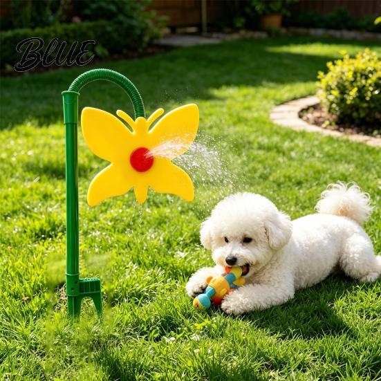 Yard Watering Sprinkler Crazy Butterfly Lawn Sprinkler Dancing Garden Funny 360-Degree Rotating Faucet Connection for Watering Dogs Kids Outdoor