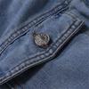 Men's  Winter Button Solid Plush Vintage Denim Jacket Tops Blouse Coat