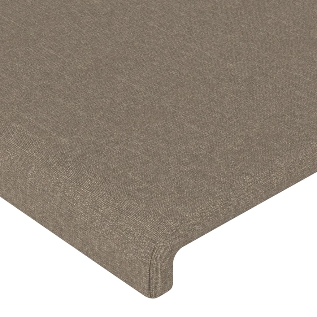 vidaXL Kopfteil mit Ohren Taupe 93x16x78/88 cm Stoff