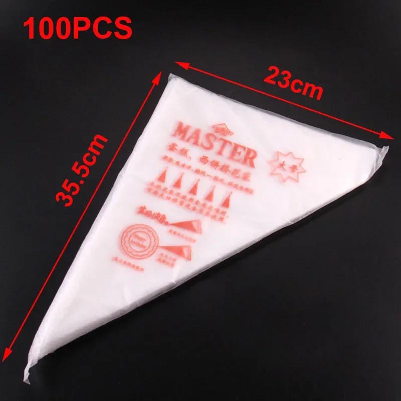 Disposable Piping Bags Kit Professional Cake Decorating Tools for Cupcakes Baking Fondant Pastry Cream Accessories 20/50/100Pcs
