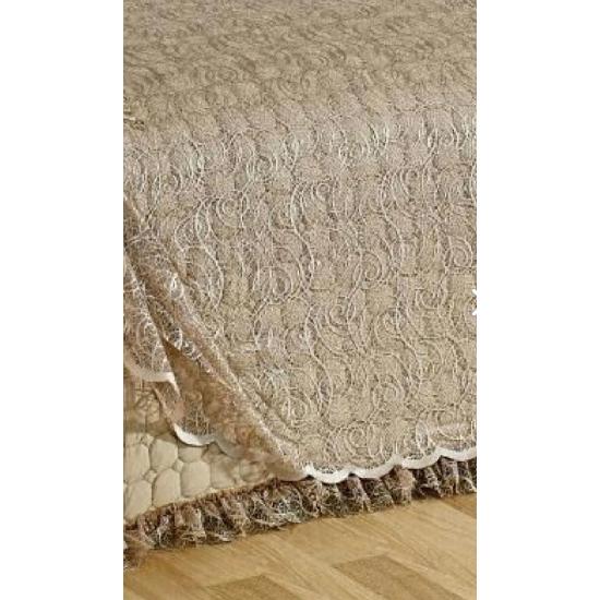 Приданое Покрывало ( Набор из 4 предметов ) Высокое качество Goncagül с французским кружевом и стежкой