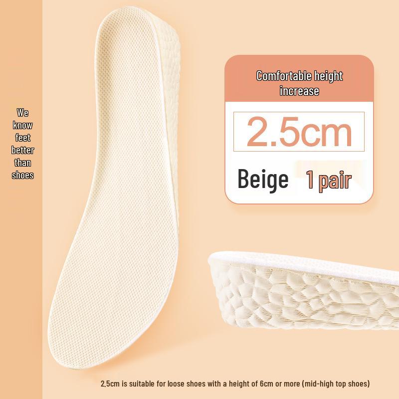 Boost Super Soft Height Increasing Air Cushion Insoles - Unisex Pressure Relief Sports Shoe Pads
