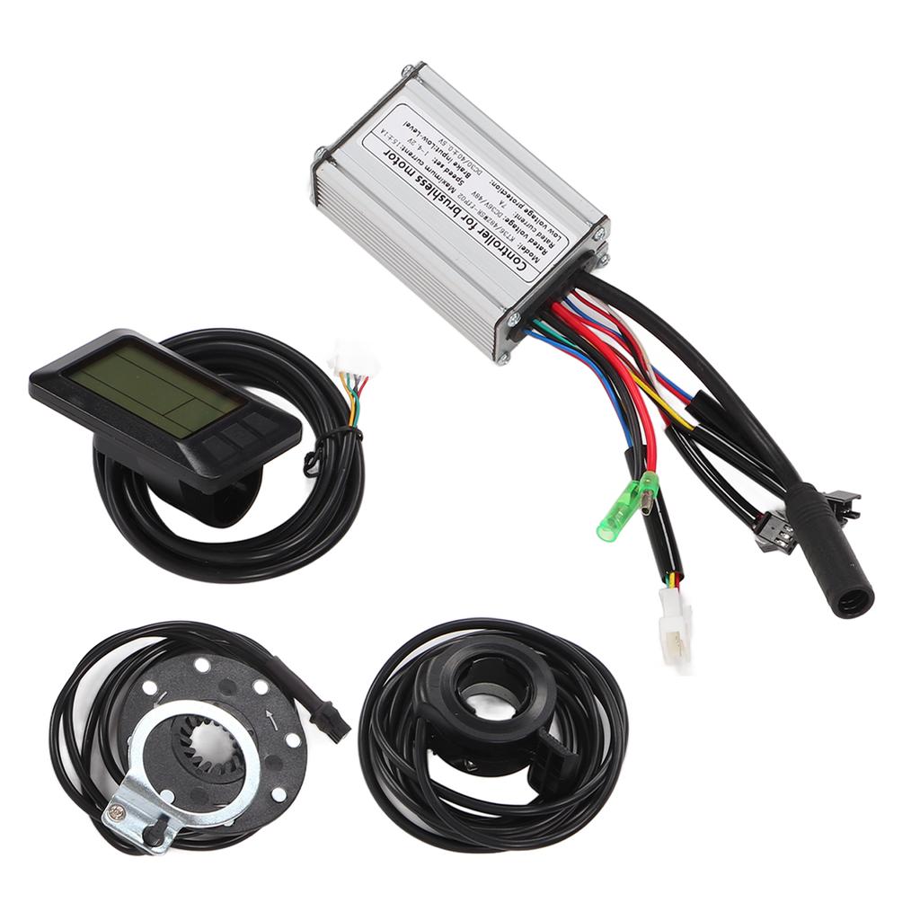 36V48V 250W 15A Bike Brushless Motor Square Wave Controller Kit with LCD7U Panel 130X Thumb