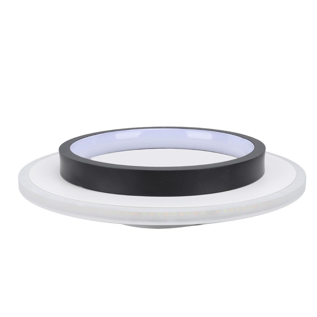 Modern LED Ceiling Light Flush Mount Round Fixture with Remote Control for Living Room Hallway Entry