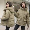 Autumn Winter Puffer Coat Women Thick Down Cotton Padded Jacket Overcoat Female Fashion Hooded Casual Loose Parkas Woman