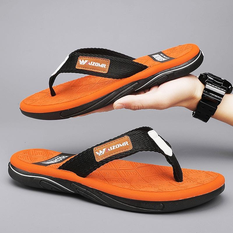 Comfortable & Lightweight Flip-Flops | Classic Black & White Design | Slip-Resistant Soles for Daily & Beach Wear | European Summer Hot Sale