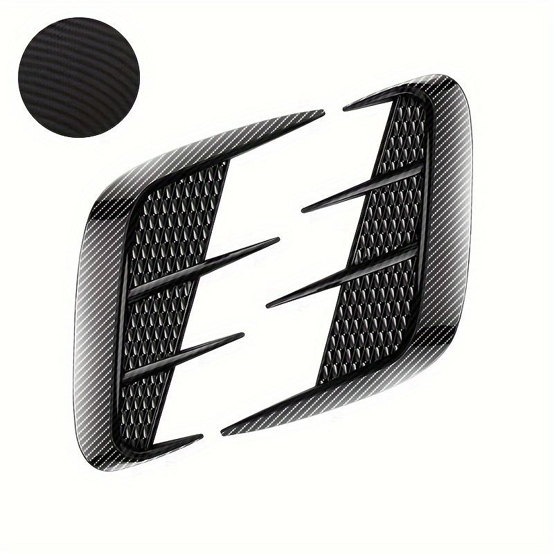 Пара многоцелевых углеродного волокна автомобильных жабр акулы имитация вентиляционных отверстий боковой воздухозаборник украшение капота выпускное отверстие для воздуха автомобиля наклейка на кузов автомобиля