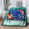 Anime Yu Gi Oh Card Throw Blanket Blue Eyes White Dragon Anime Cartoon Soft Plush Blanket Bedroom Bedspread Home Decor#(16)