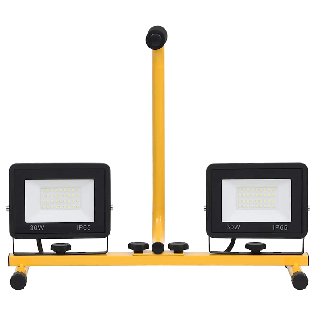 LED Floodlight with Handle 2*30 W Warm White