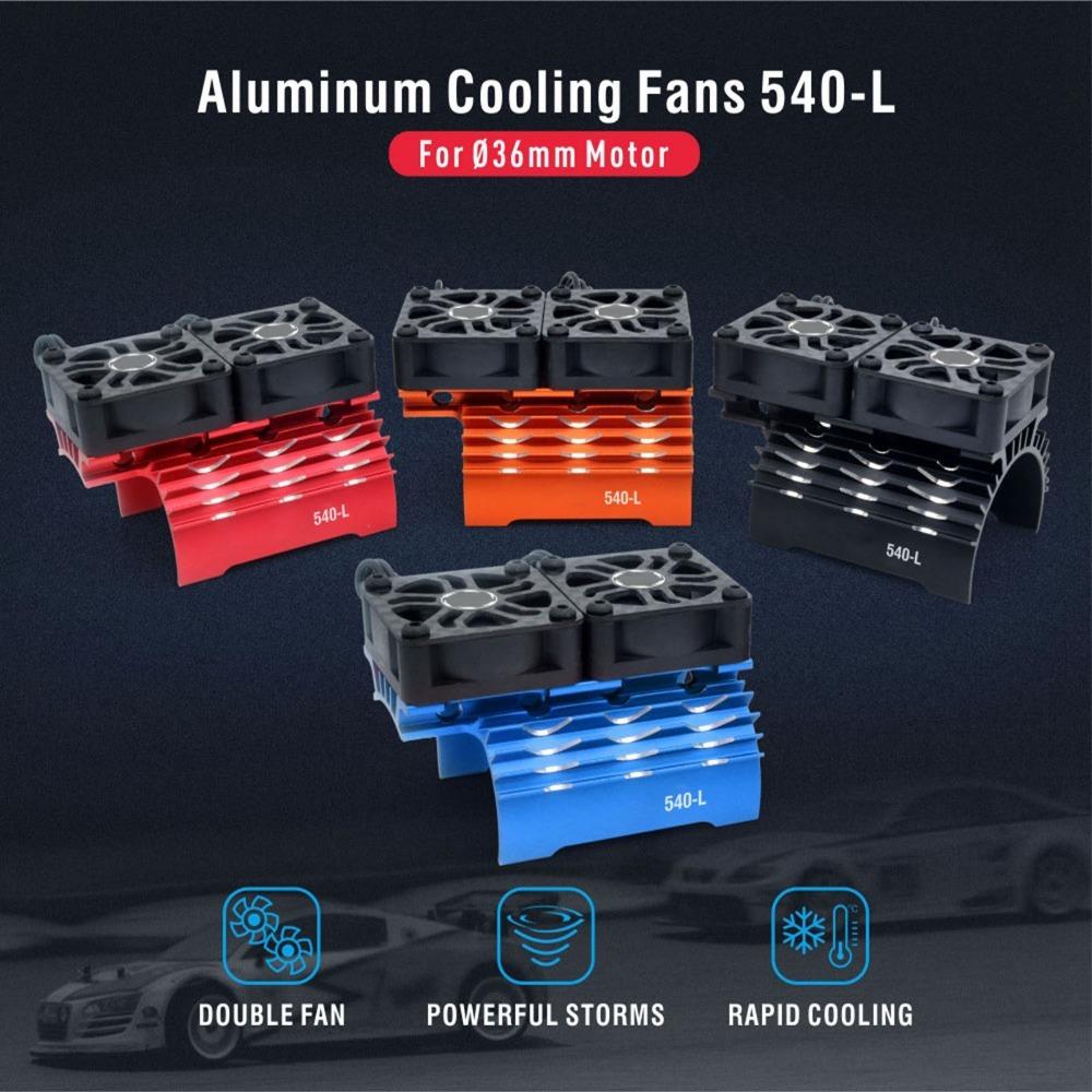 36mm Motor Cooling Fan 28000 RPM RC Motor Cooling Fan Durable Dual Cooling Fans  For RC Truck