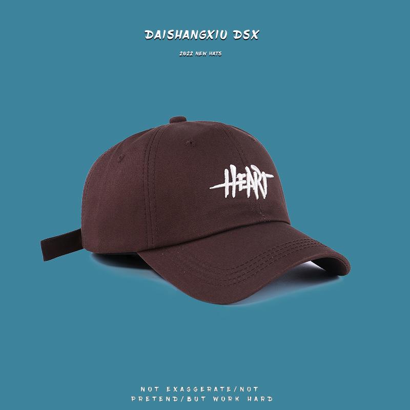 Embroidered baseball cap sun protection soft top visor hat small baseball cap men