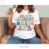 Oncology Nurse T Shirt Gift Retro Registered Appreciation Vintage Top For Everyday Wear Unisex Streetwear Graphic Casual