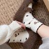 Wool Socks Style Embroidery Love Tube Socks Piles Of Socks Thick Warm Socks