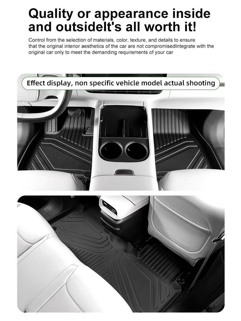 Автомобильные коврики для моделей Yuena SONATA5 17-23, материал TPE, включая коврик в багажник