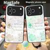 Красивый фиолетовый чехол для Magsafe iPhone 17 Pro Max 16 E 15 14 13 Plus 12 mini 11 17 Air XR Xs Max 7 Plus стеклянный чехол для телефона