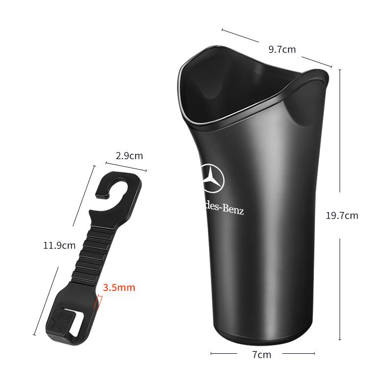 Car Storage Box Umbrella Garbage Organizer Bucket for Mercedes Benz Amg W204 W205 W211 W212 W213 A S M B C E R G Class