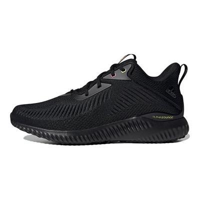Кроссовки унисекс Alphabounce EK Black Acid Yellow Core-Black GY5085