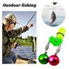Fishing Rod Bait Alarm Bell with LED Light Dual Ring Bells Fishing Bite Alarm Indicator Rod Clip Tip Night Fishing Tackle