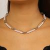 Brooches Pearl Pendant Necklace for Women Exquisite Paperclip Collarbone Chain Vintage Hip-Hop Casual Versatile Jewelry Gift New
