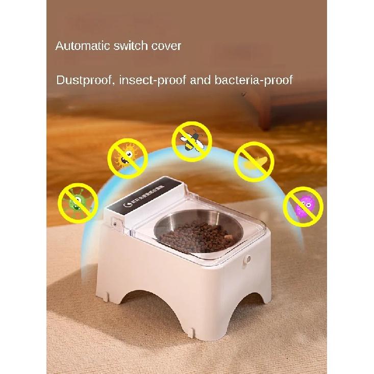Smart Cat Bowl Intelligent Lid Opening Pet Bowl Infrared Sensor Cat Dog Food Feeder Anti-mouse Pet Food Dispenser Cats Supplies
