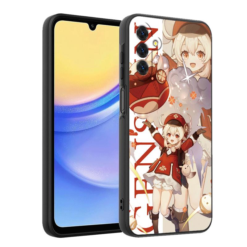 Мягкий чехол для телефона Genshin Impact Anime для Samsung A17 A37 A57 A16 A26 A36 A56 A15 A25 A35 A55 A14 A24 A34 A54 A13 A23 A33 A53 A52