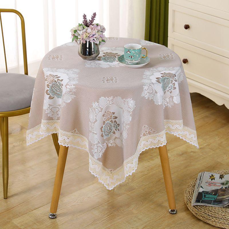 Квадратная светлая цветная минималистская скатерть, кружевная скатерть для журнального столика, чехол для домашнего хозяйства, гостиной, обеденного стола, чехла для холодильника