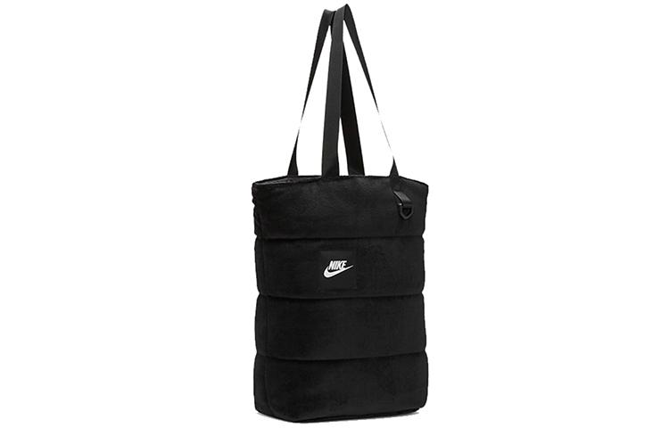 Nike Спортивная сумка-тоут из полиамида, Сумка для покупок, Маленькая женская/мужская сумка Черная CU3930-010
