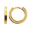 [M8706] - Gold Plated Hoop Earrings 'Choreography' - 11 Mm 3 Mm