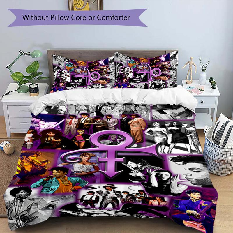 3pcs Purple Rain4 pattern bedding set duvet cover set includes duvet cover &pillowcases, perfect all season bedroom decoration & gift