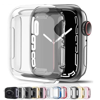 Чехол для Apple Watch 44 мм 40 мм 45 мм 41 мм 42 мм 38 мм защитное стекло iwatch силиконовый бампер apple watch series 3 6 se 7 8 9