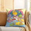 RRainbows Brite Anime Cushion Cover Silky Short Plush Invisible Zipper Dustproof Sofa Pillow Case For Home Decor